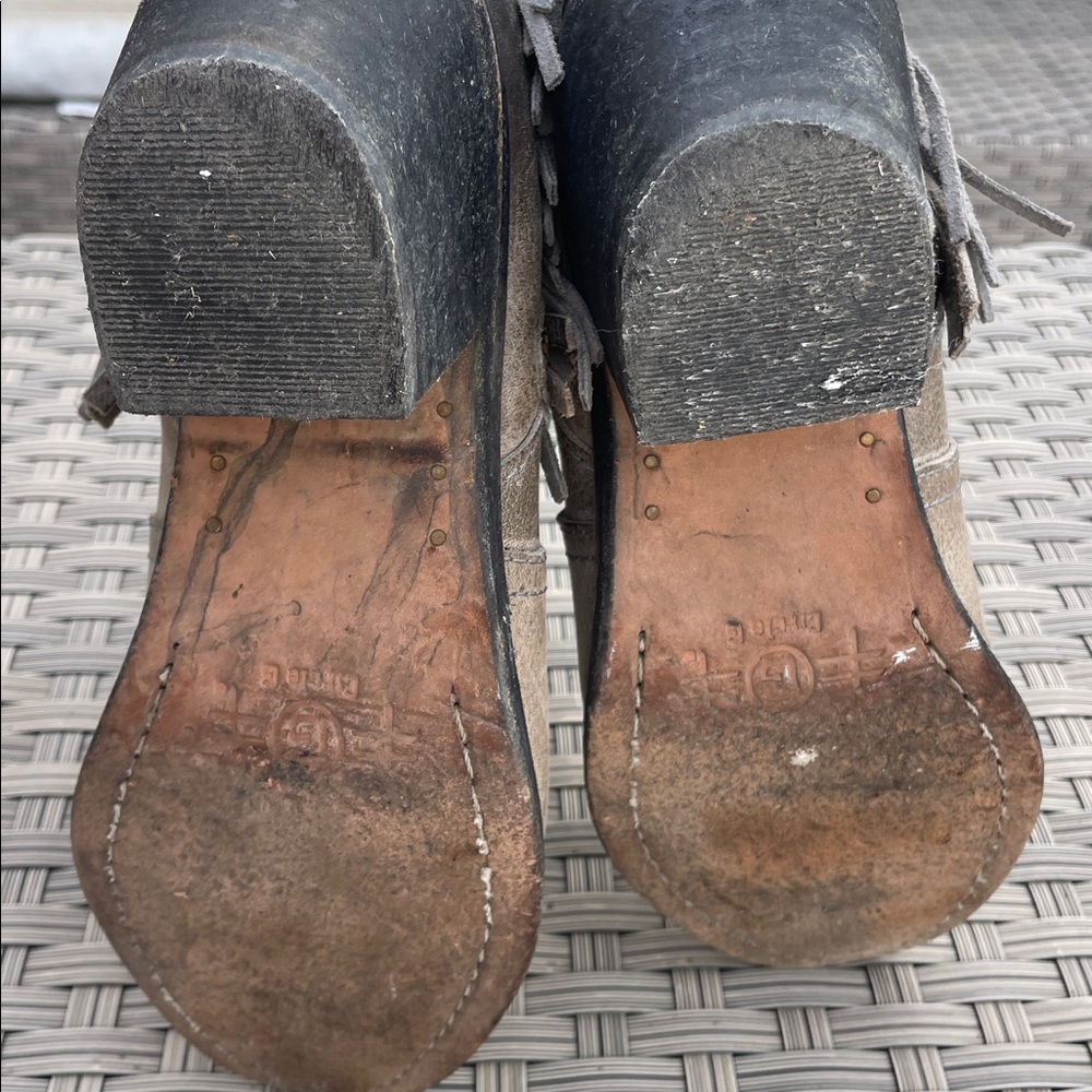 Grey fringe Corral Boots - Picture 7 of 7